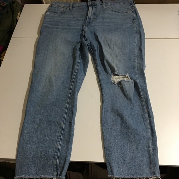 Madewell Womens The Perfect Vintage Jeans Size 32 Distressed - Picture 2 of 14